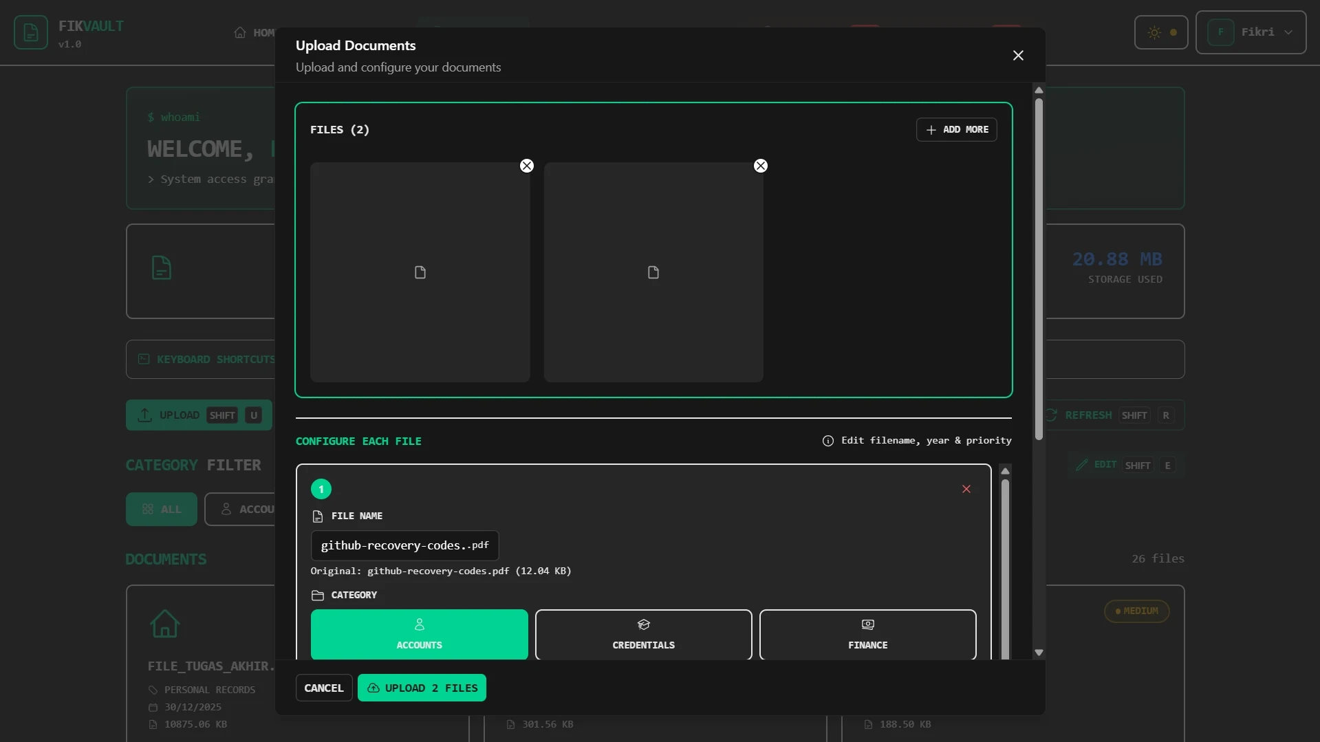 FikVault Screenshot